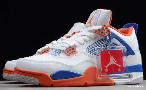 Retro 308497-171 4 Jordan White Orange Air Blue 308497-171 OG 0511